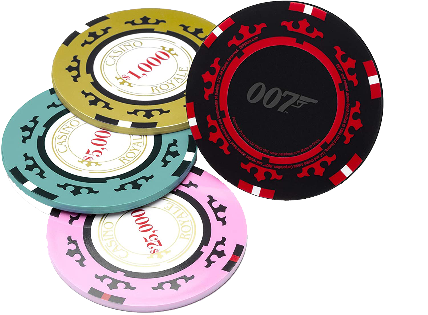 James Bond Casino Royale Poker Chip Untersetzer-Set