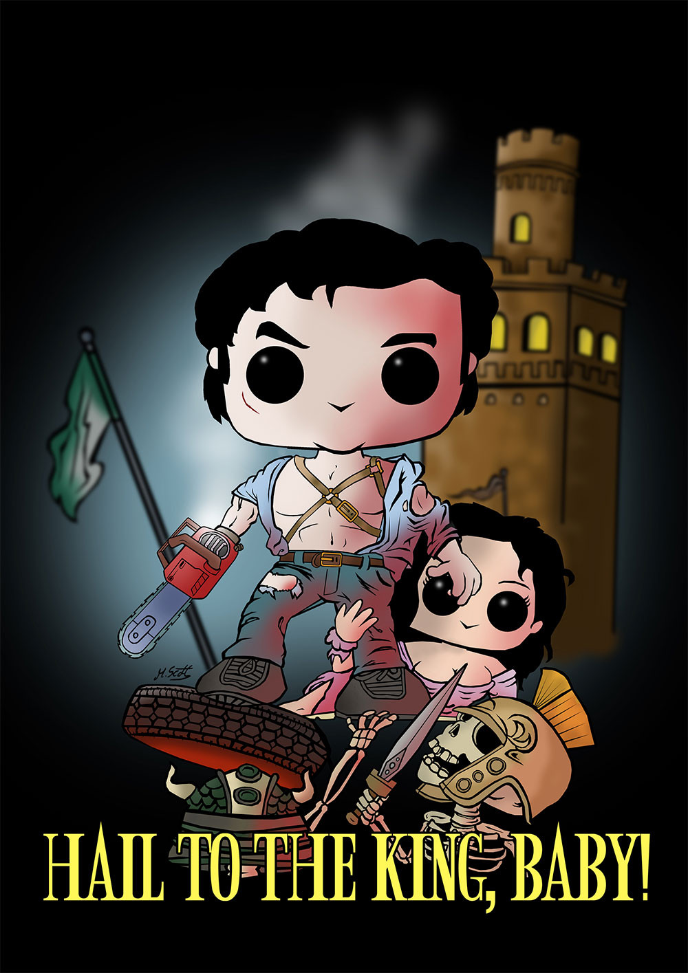 „Army of Darkness“ Premium-Artprint