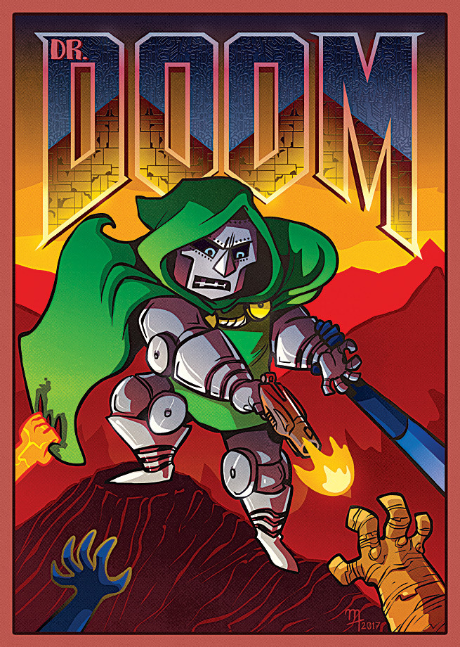 „Fantastic Doom“ Premium-Artprint