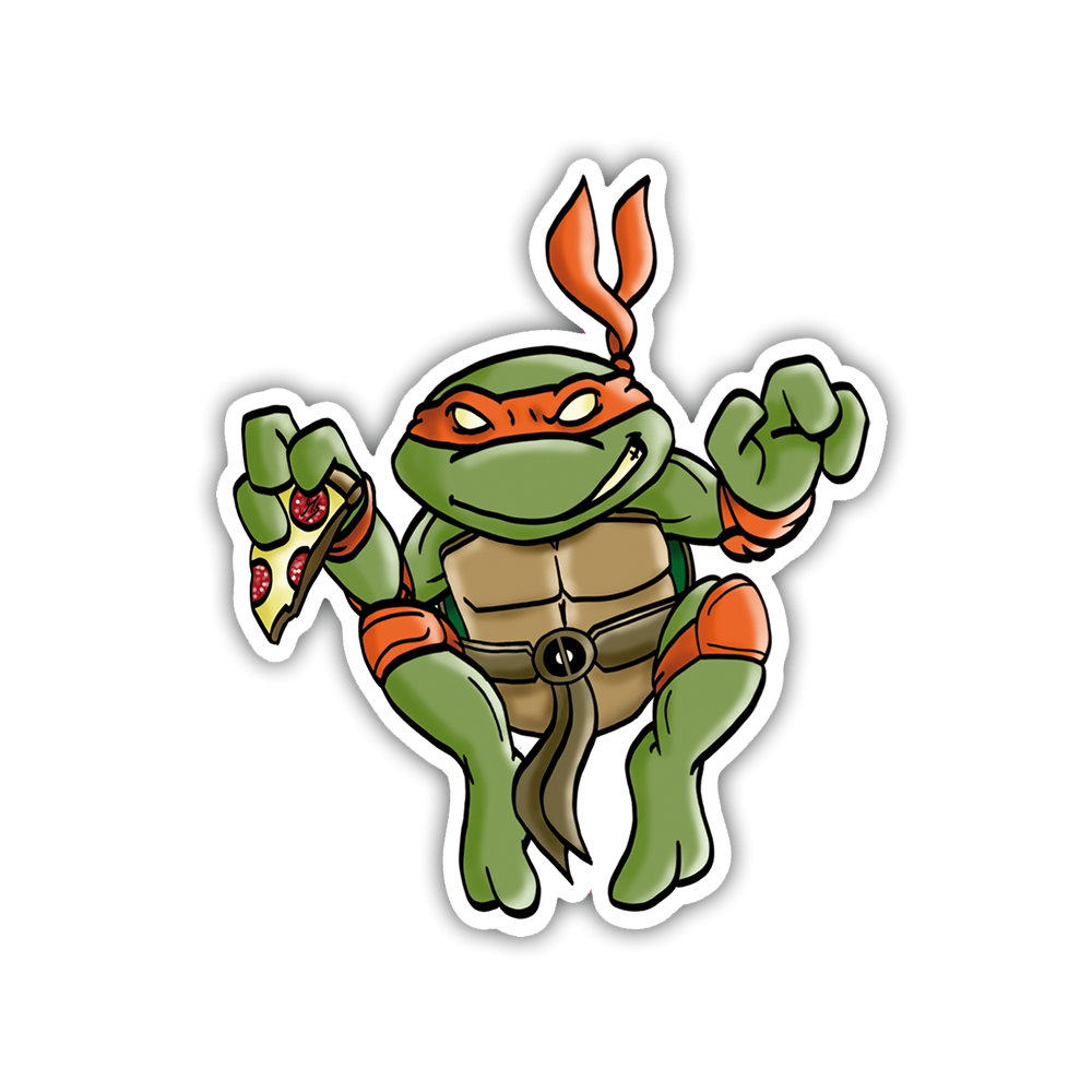 „Mutant Turtle“ Vinyl Sticker Orange Version