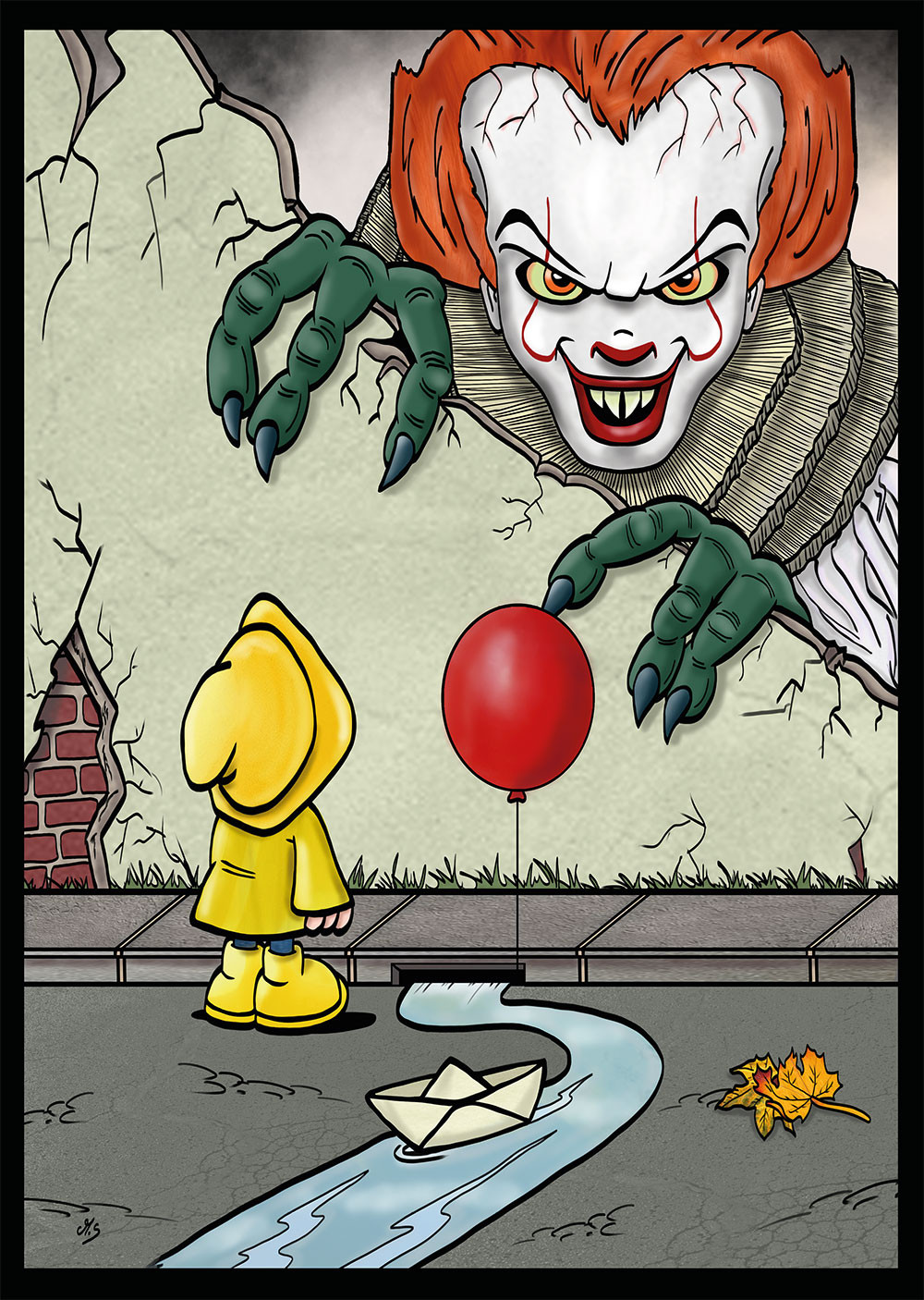 „Pennywise“ Premium Artprint