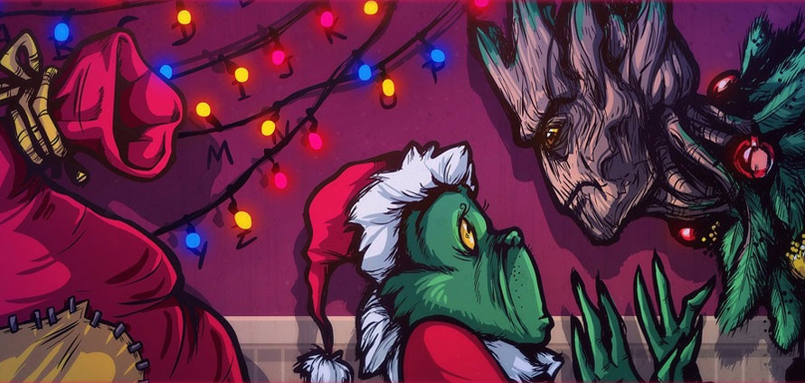 „Strange X-Mas“ Premium Artprint