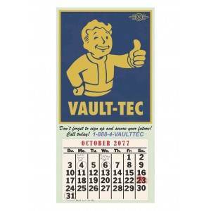 Fallout Mini-Poster "Vault-Tec-Kalender"