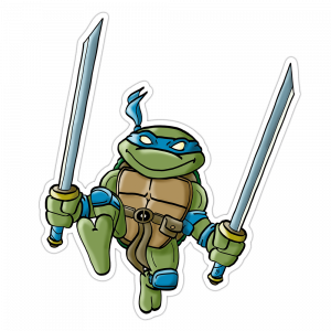 „Mutant Turtle“ Vinyl Sticker Blue Version