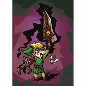 „Link Calibur“ Premium-Artprint