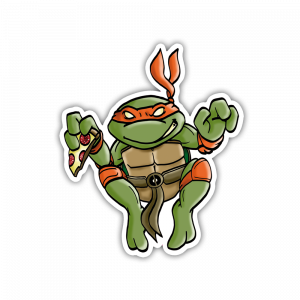 „Mutant Turtle“ Vinyl Sticker Orange Version