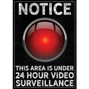 „Video Surveillance“ Warnschild