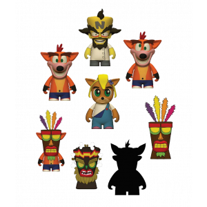 Crash Bandicoot Kidrobot Vinyl Figur Blind Box