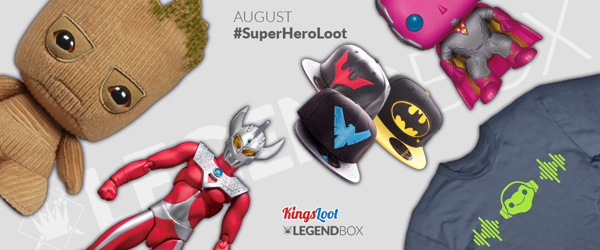 Inhalt der LegendBox Super Hero Loot