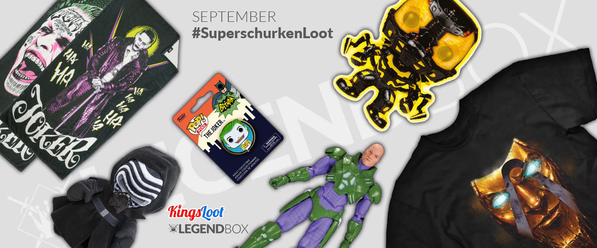 Inhalt der LegendBox Superschurken Loot