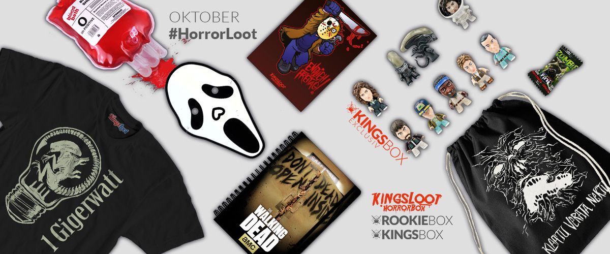 Inhalt der RookieBox und KingsBox Horror Loot